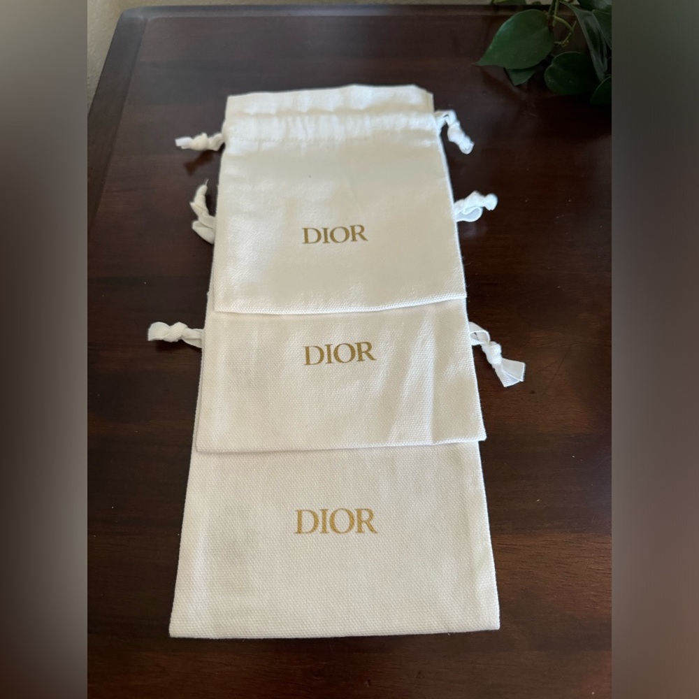 Dior Pull String Pouches (Bundle Of Three) - image 1